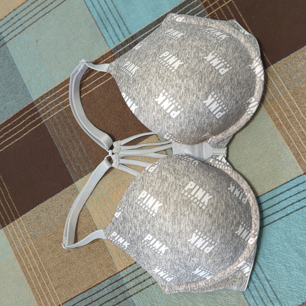 PINK front closure bra